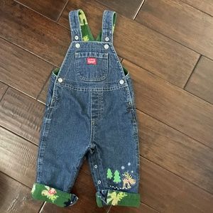 Baby Christmas Overalls 6-12 mos.